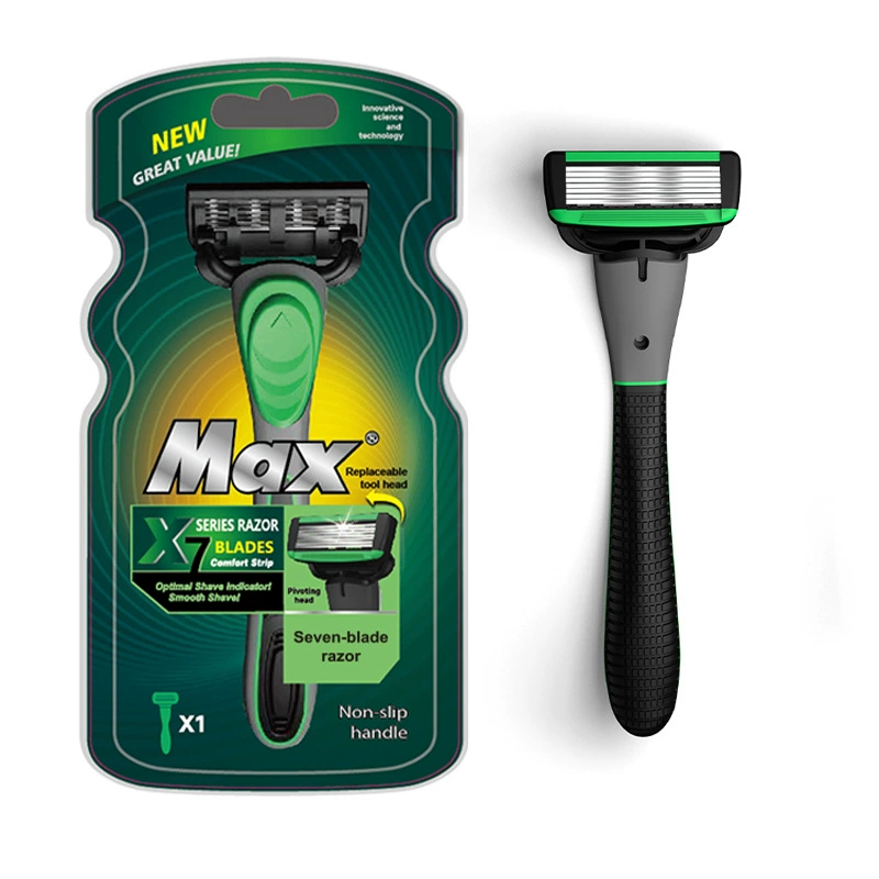 MAX 7-слойная мужская ручная бритва заменяет головку лезвия из шведской нержавеющей стали