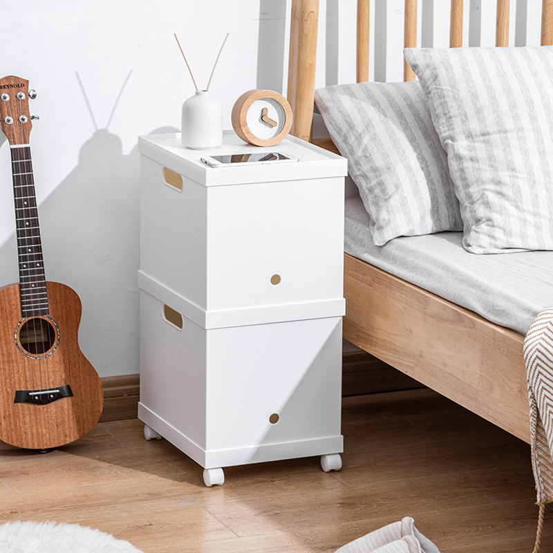 Japanese Classic Storage Box Thickened Pulley with Lid Handler Tidy Box Office A4 Document Household Storage Box