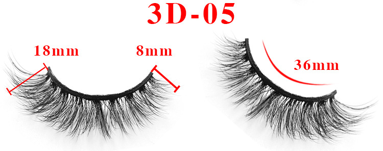 Three Dimensional Multi-layer Stereo Artificial Mink Hair False Eyelashes display picture 1