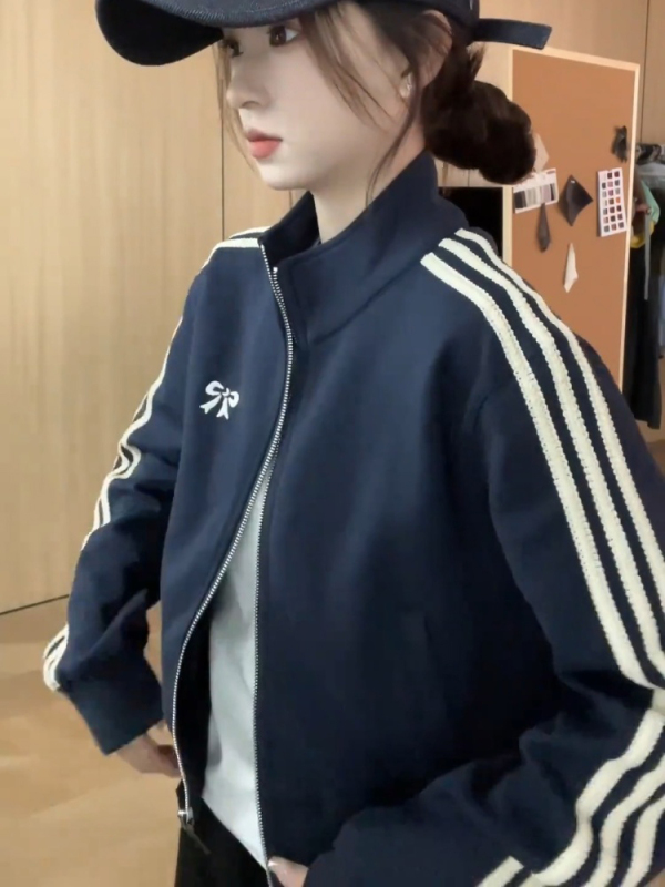 短款棒球服外套女2025秋季新款小个子休闲百搭夹克开衫上衣潮|undefined