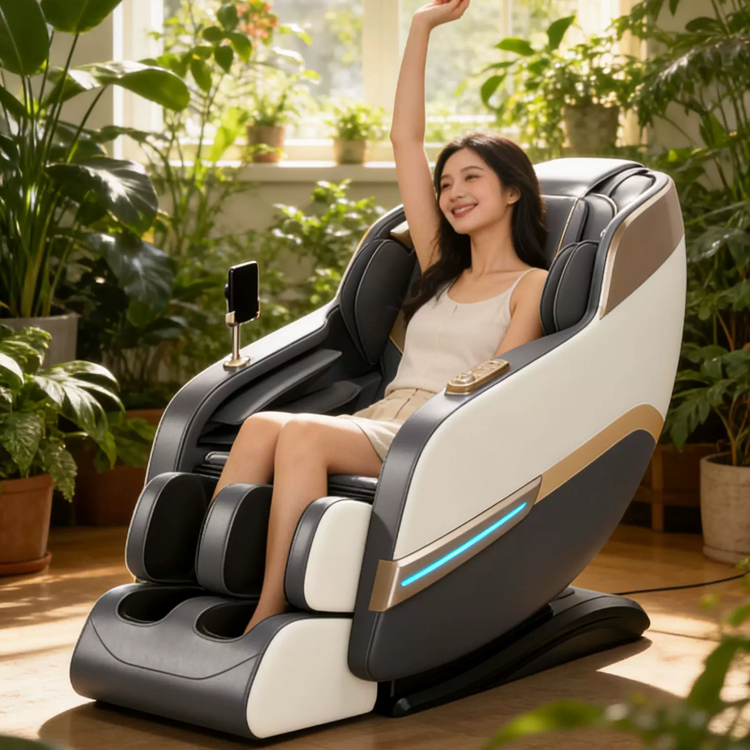 家用全身按摩椅子太空舱高级电动全自动智能机械手按摩椅sl双轨道