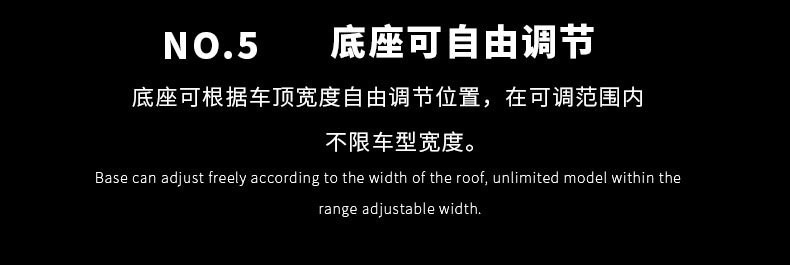 Tiger Claw Car Universal Roof Crossbar Luggage Rack Aluminum Alloy Roof Crossbar Non-destructive Installation Load Rack Crossbar