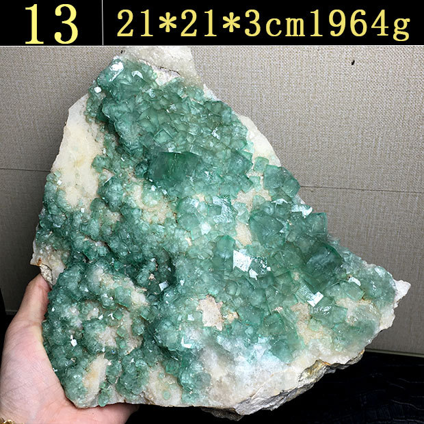 Madagascar Natural Sunlight Green Fluorite Raw Stone Specimen Color Change Green Mineral Crystal 50 sup