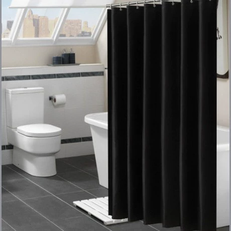 Waterproof Shower Curtain, Solid Design, Increased Thickness, 180×180 cm, Multi-Color