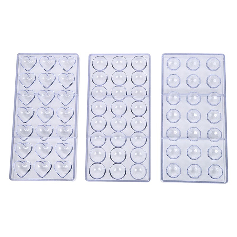 Suministro directo de fábrica molde de chocolate DIY herramientas para hornear molde de caramelo de chocolate de plástico duro molde para hornear