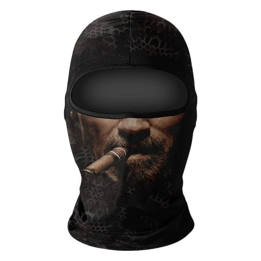 Ледяной Шелковый Капюшон Мужская мотоциклетная анфас маска для верховой езды шарф Байкерский шлем подкладка капюшон уличное рыболовное полотенце для лица