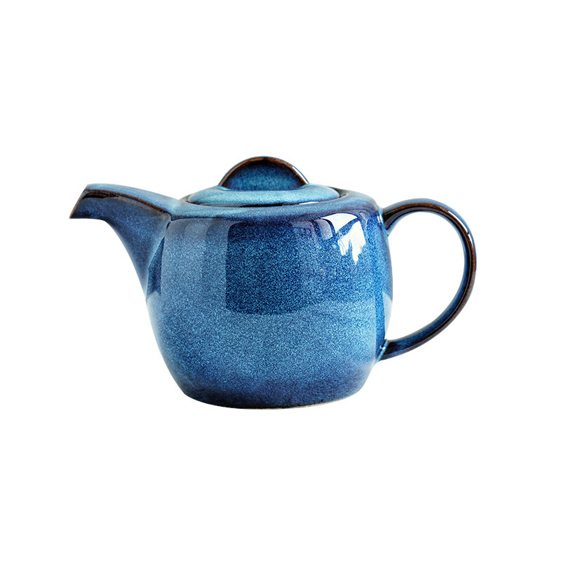 Cafetera de café semi-manual tetera de té casera cerámica kung fu tetera tamaño de capacidad mango de una sola persona logotipo