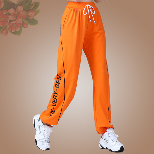 New Square Dance Costume Summer Short Sleeve Sports Casual Ghost Step Dance Print Cotton Fitness Top Team Performance Costume