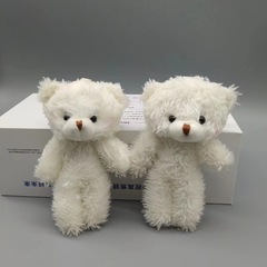 ぬいぐるみのチークの連体のテディベアのキーホルダーのカバンはかわいい人形の子供の熊のペンダントの卸売りを飾ります。