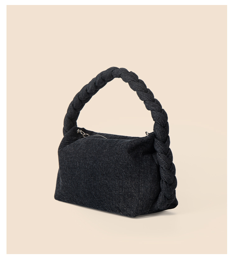 Versatile chain messenger senior sense of small crowd temperament cowboy Fried Dough Twists handbag commuter student_voghion.com