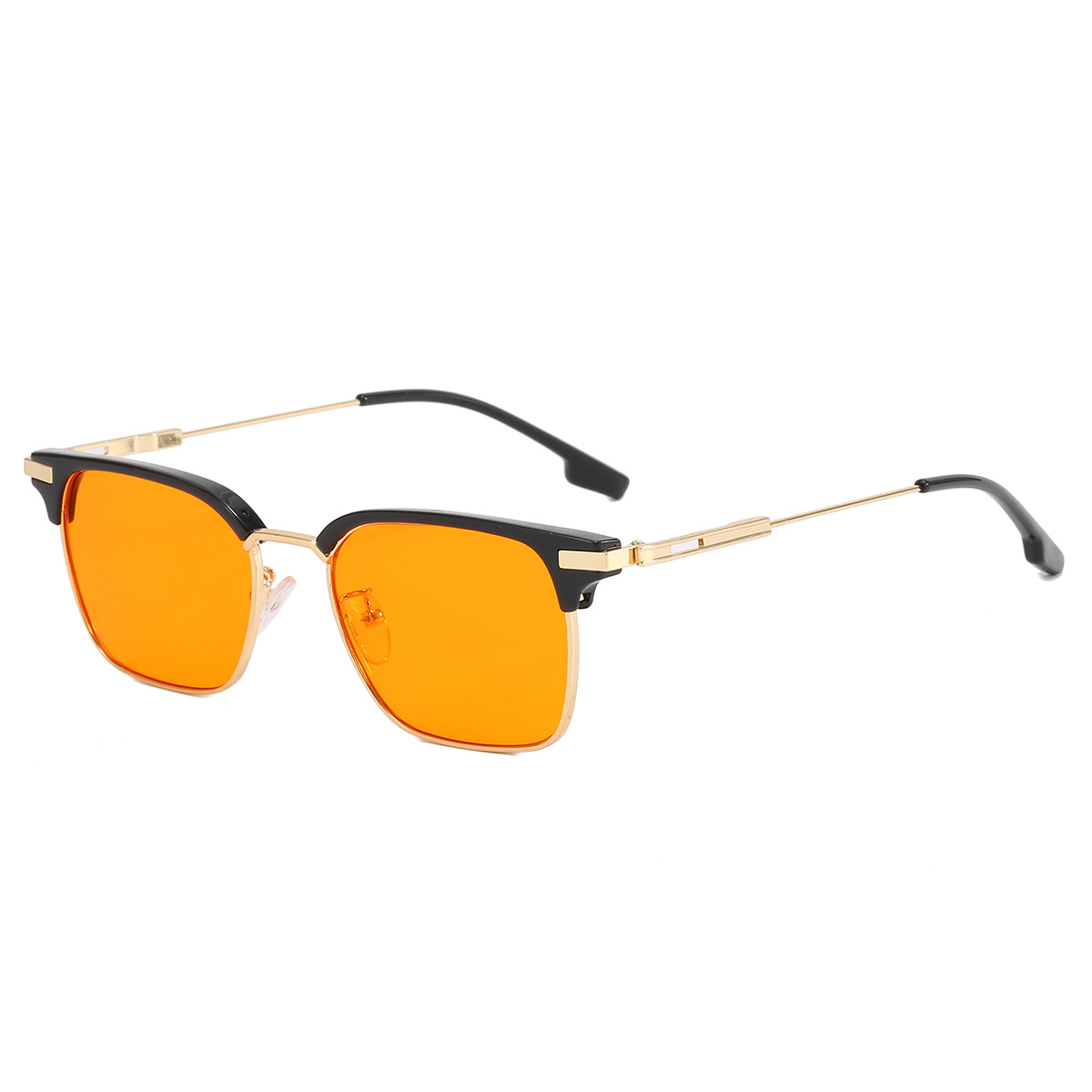 2024 moda gafas de sol cuadradas llanura elegante estilo novio gafas de sol de los hombres de moda personalizada Sven gafas lisas