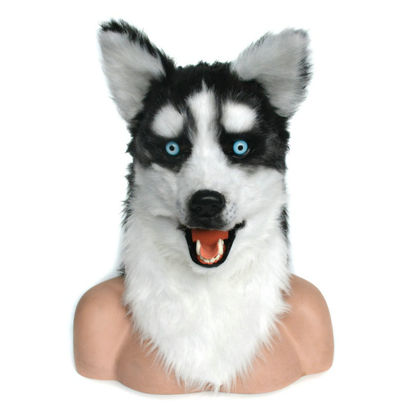 Máscara de cabeza de animal de cara completa Lobo Oso conejo León leopardo fotografía bola rendimiento máscara de película fabricante