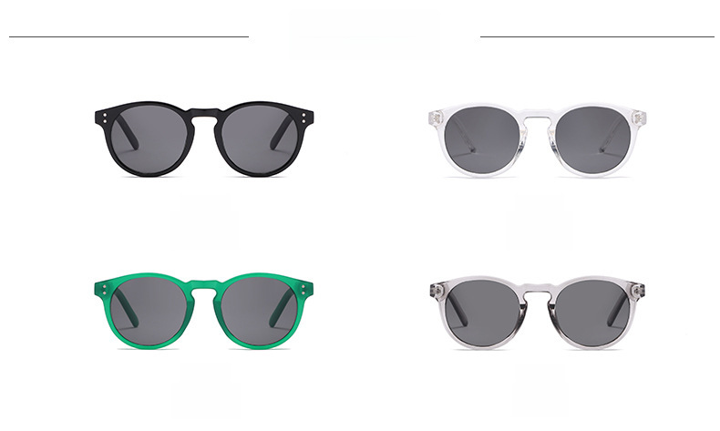 New Retro Small Frame Star Sunglasses Men and Women European and American Street Pat Rice Nails Sunglasses Trend Korean Style Glasses s21244_voghion.com