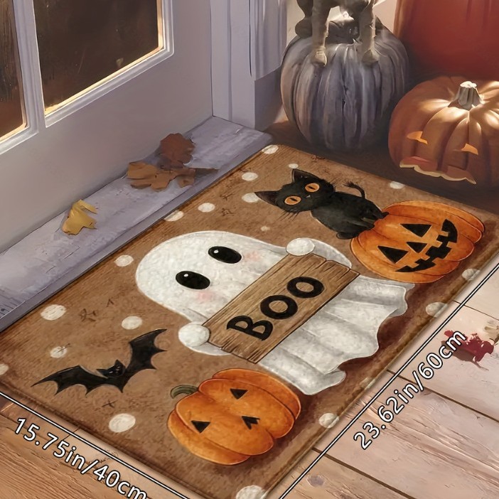 国境を越えた売れ筋 TEMU Amazon ハロウィンエントランスドアフロアマット、汚れ防止、防塵、耐摩耗性フロアマット、ドロップシッピング|undefined