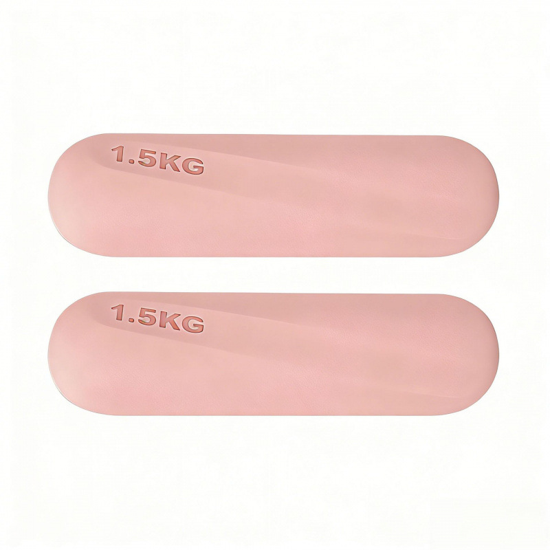 Dumbbell redondo de silicona fijo equipo de fitness yoga pilates entrenamiento de fuerza dumbbell redondo de silicona