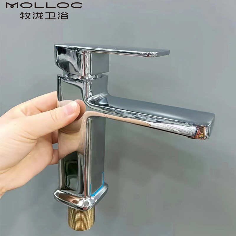 Mu Yi Cobre Cuenca del grifo lavabo del baño bajo el mostrador de la Cuenca caliente y fría de un solo agujero grifo de la nueva fábrica directa de Ventas