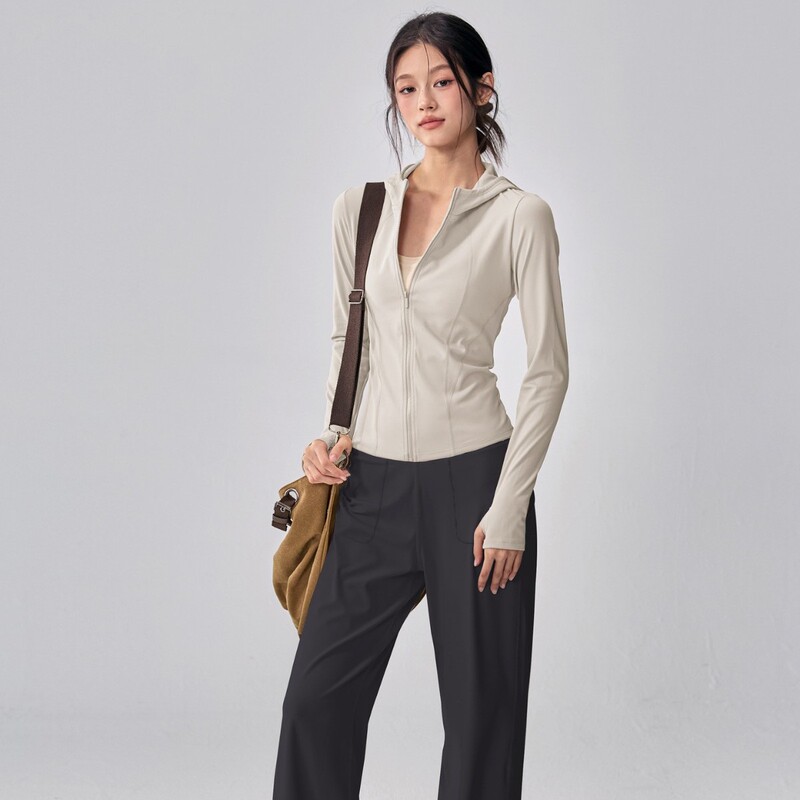 Autumn and Winter Fitness Yoga Clothing Jacket Hooded Slim Pilates Training Top Jacket Warm Sports Long Sleeves Autumn and Winter Fitness Yoga Clothing Jacket Hooded Slim Pilates Training Top Jacket Warm Sports Long Sleeves