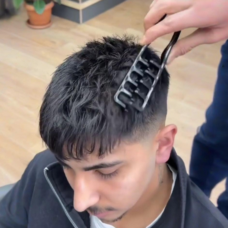 Men's Fluffy Styling Comb, Compact and Portable Hair Styling Tool, Home Hairdressing Comb, Reusable Massage Comb