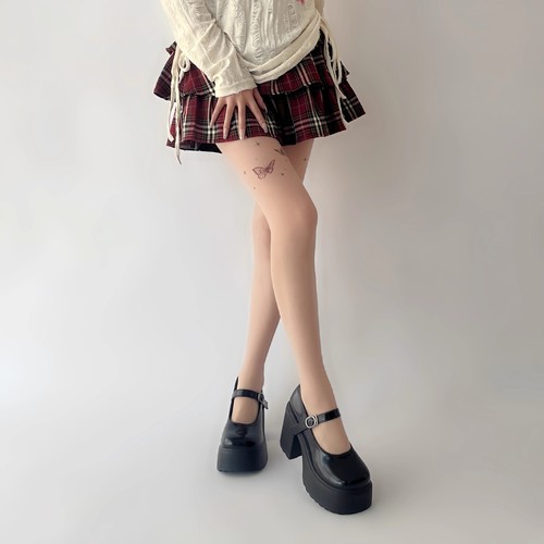 New trendy lingerie sheer stockings women ultra-thin anti-pick summer butterfly skin tone sparkling white silk pantyhose print