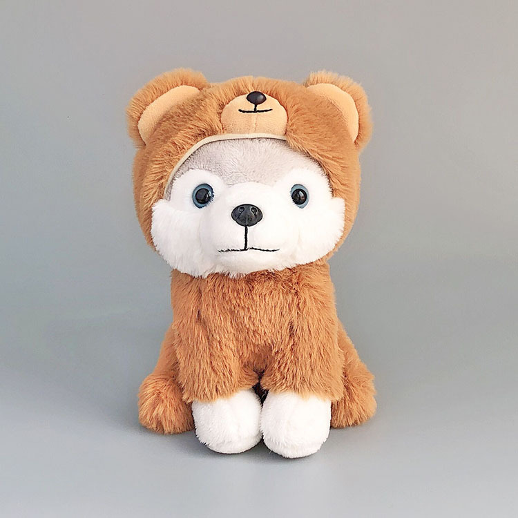 Muñeco de Peluche de Husky de Comercio Exterior con Temática de Dibujos Animados, Lindo Erha, Regalo Calmante para Niños, Cachorro, Dinosaurio, Transfronterizo, Gran Venta
