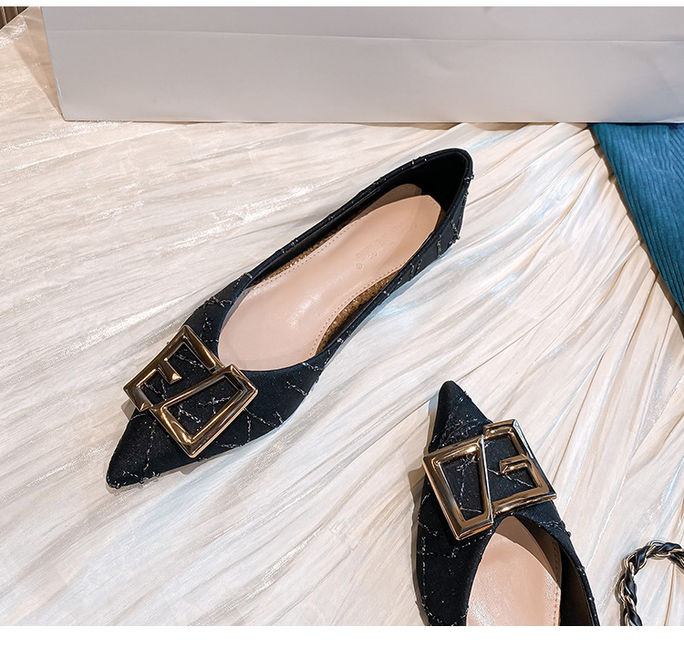 Spitze Einzelschuhe für Damen 2023 Frühling und Winter neue vielseitige Abendschuhe mit flachen Sohlen, Fee, große Damenschuhe_voghion.com