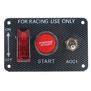 2-position ignition switch panel engine start button LED 12V switching racing rocker switch panel L