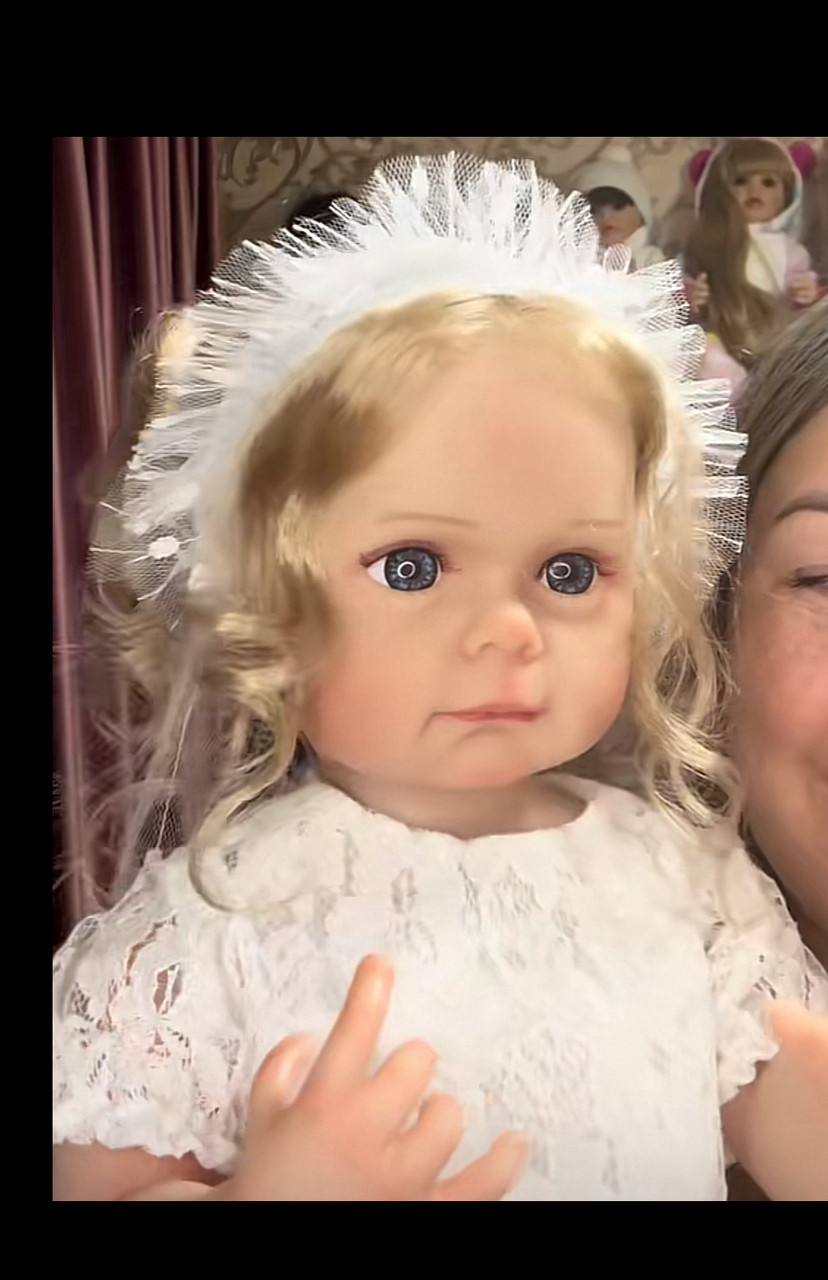 Muñeca Reborn de Simulación Niña de Vinilo Pintado en 3D a Mano para Niños