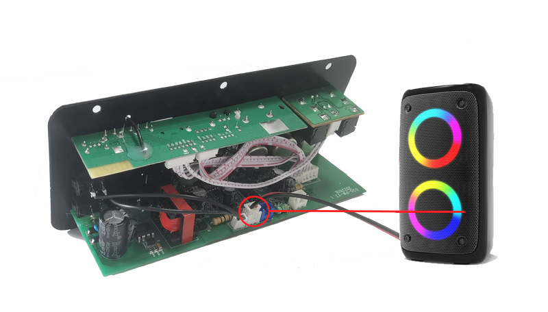 Manufacturer's Cross-Border Digital Bluetooth Three-Purpose Vehicle-Mounted with Reverberation Can Be Connected to Dual Microphone High-Definition Fiber Optic Input Amplifier Board