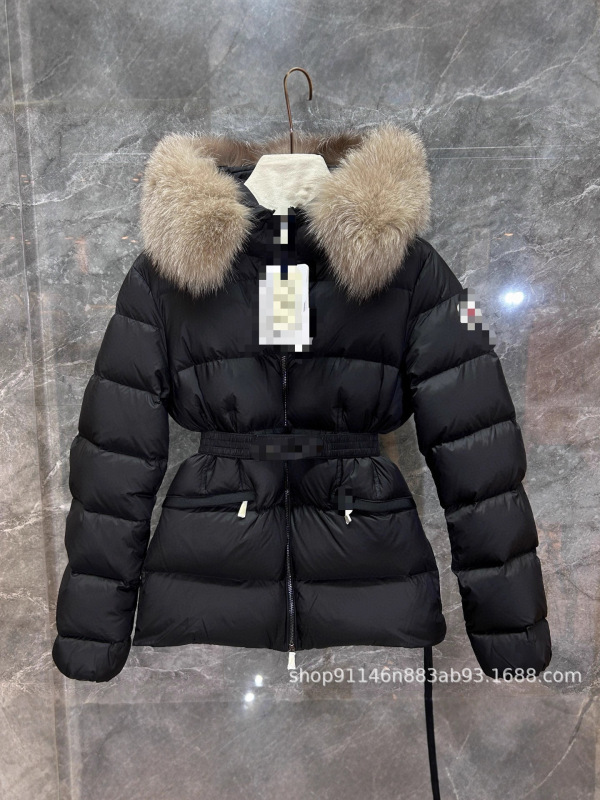 蒙口羽绒服25新款小蛮腰90白鹅绒修身显瘦狐狸毛羽绒服女外套|undefined