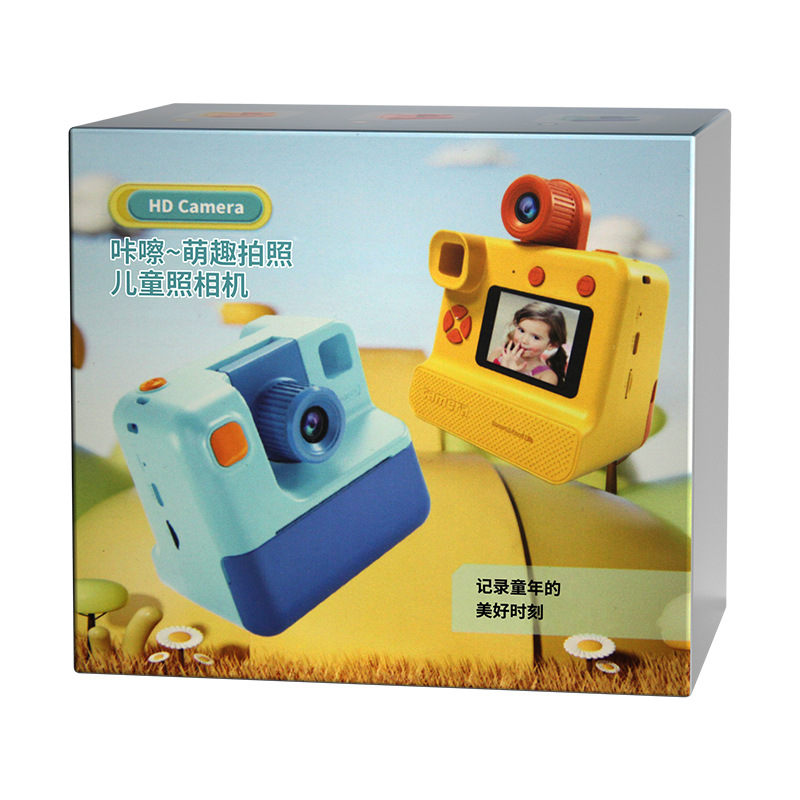 Cámara Polaroid para niños transfronterizos Cámara portátil de impresión térmica mini moda para niños Regalo SLR