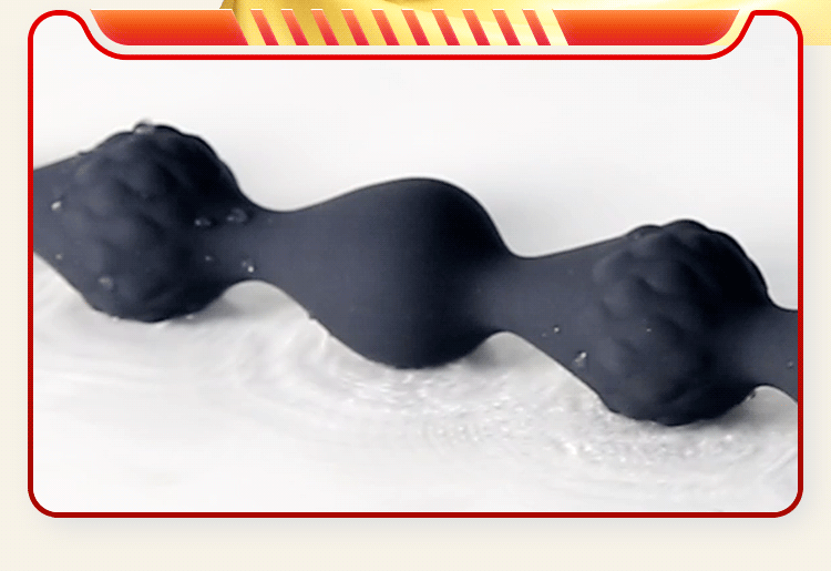 Electric Anal Bead Vibrator with Rechargeable Vibration, Silicone Male Prostate Massager — detail image 6