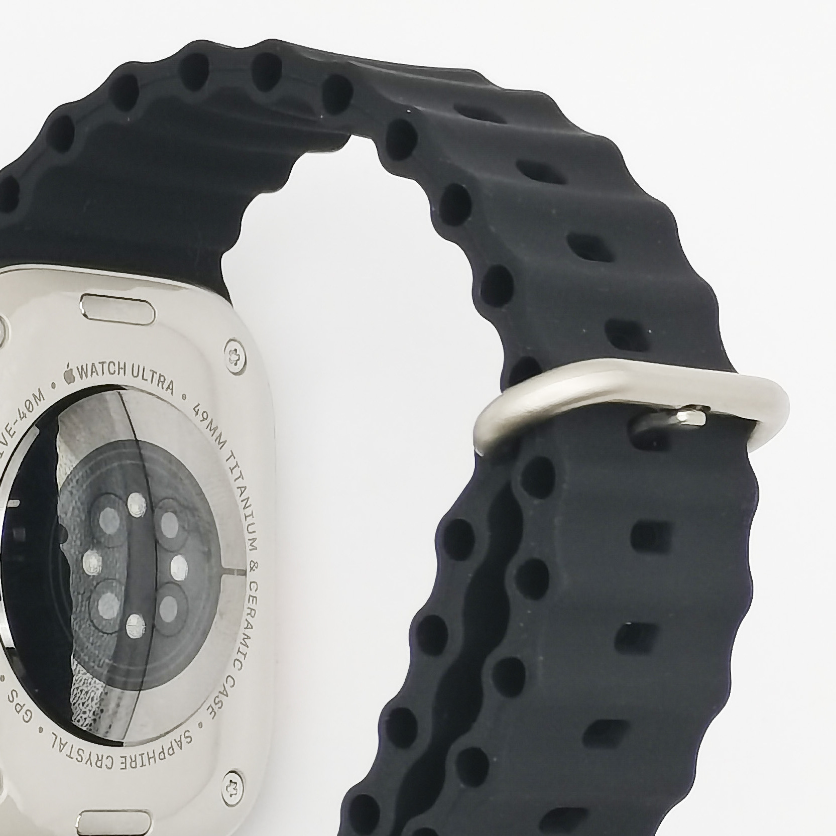 Adecuado para Apple reloj ultra 8 generación Correa Marina nuevo 49mm correa de reloj de silicona doble anillo