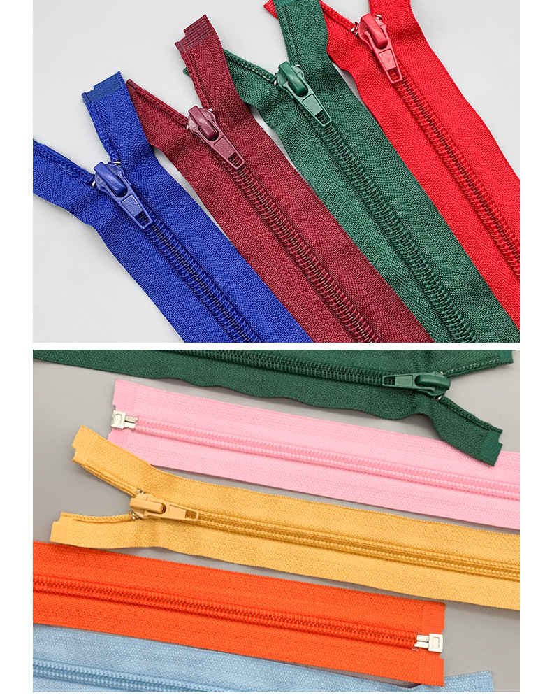 Nylon open tail zipper, school uniform placket zipper, No. 5 open lock lock