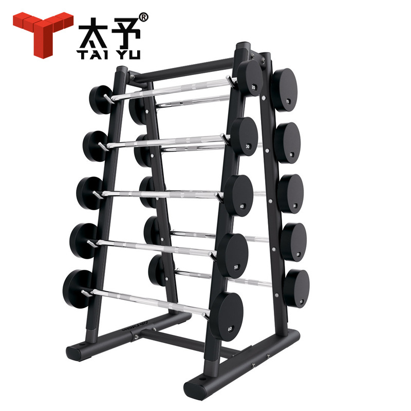 Household indoor fixed barbell rack gym commercial equipment fixed small barbell rod storage rack