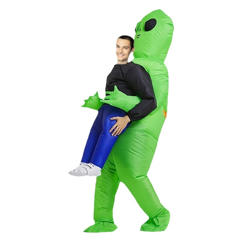 Disfraz Inflable de Mascota para Fiesta de Halloween, Disfraz de Fantasma Alienígena Montable, Edición Limitada, Exclusivo Transfronterizo