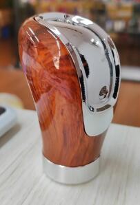 Transfronterizo nuevo PU cuero de la palanca de cambios cabeza de palo 3-Bloque de superficie de balonmano cabeza de cambio de coche perilla de cambio cabeza