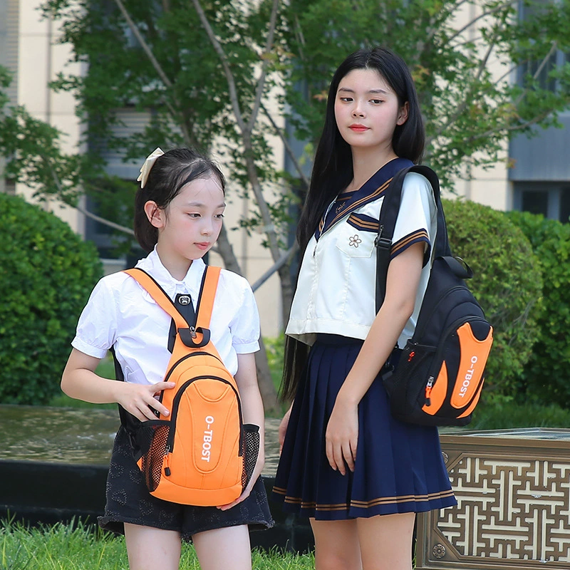 Chest bag, shoulder bag, children's capacious universal backpack, handheld one-shoulder bag