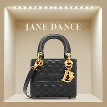 【Jane dance】2022新款小號戴妃小包精致手提單肩菱格手機包