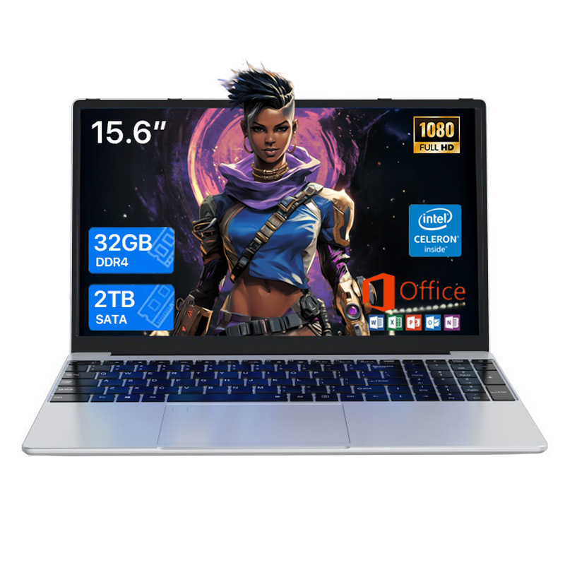 Hot-Selling Foreign Trade Product: 15.6inch Celeron N95 Thin and Light Laptop N5095 for Business, Office, Entertainment, and Gaming