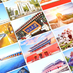 Boxed Beijing City Postcards, Chinese Retro Landscape, Worldwidely Hutong, Great Wall, Small Greeting Cards, Gift Wholesale
