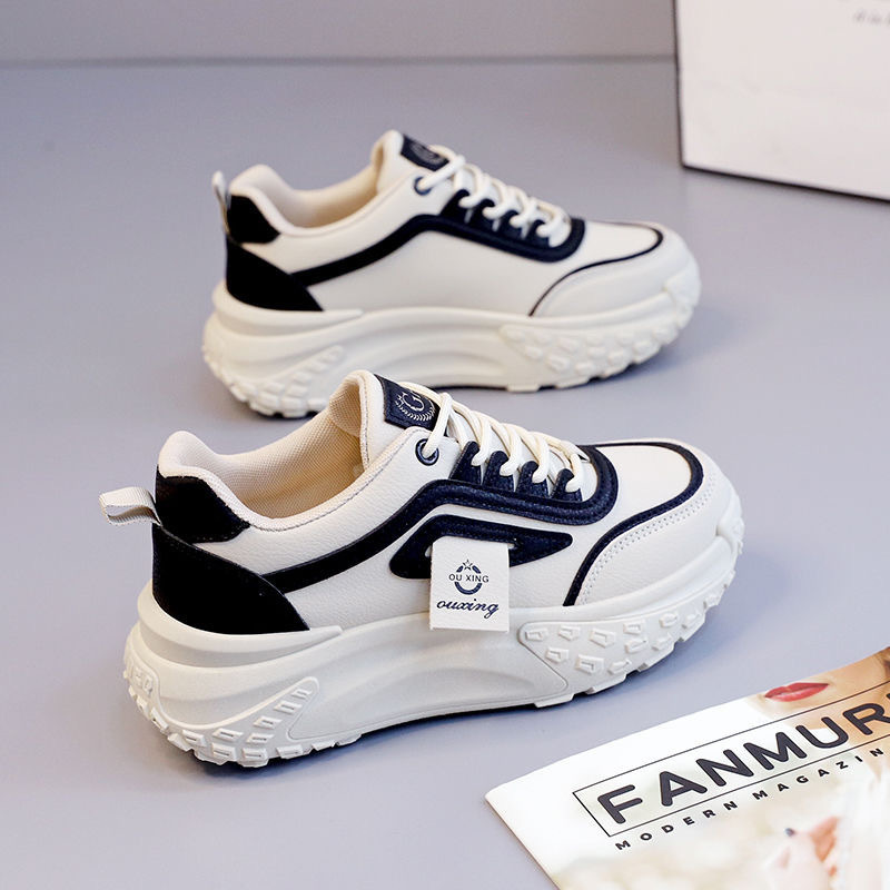 Special offer broken size thick bottom height increasing women's shoes trendy fashion all-matching sports casual shoes 2023 Autumn New clunky shoes