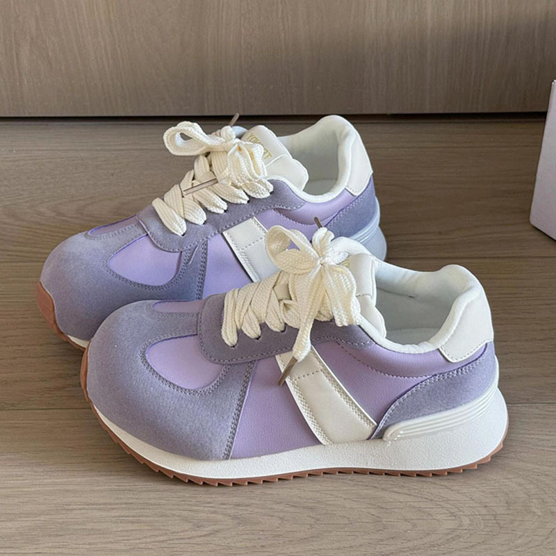 Ugly Cute Forrest Gump Sports Torre Shoes Women's Thick Sole 2025 Spring New Chic Niche Design Student Waffles Shoes