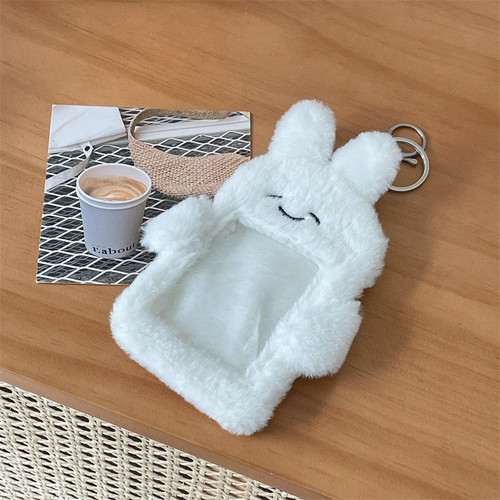 Original animal plush card holder Korean ins style campus meal card idol photo card photo display pendant
