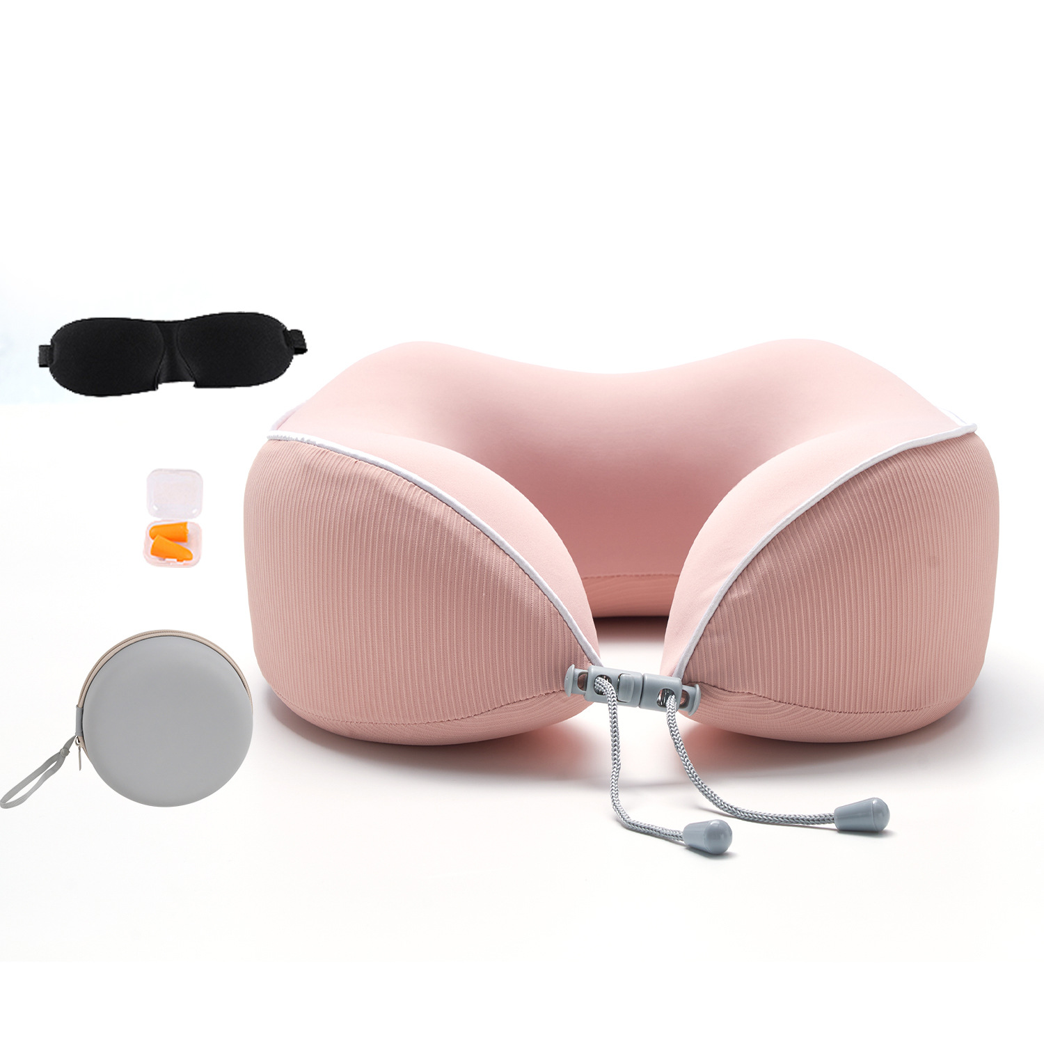 Venta caliente transfronteriza de espuma de memoria almohada en forma de U almohada de espuma de memoria de espacio siesta almohada portátil de viaje almohada en forma de U almohada para el cuello image 17