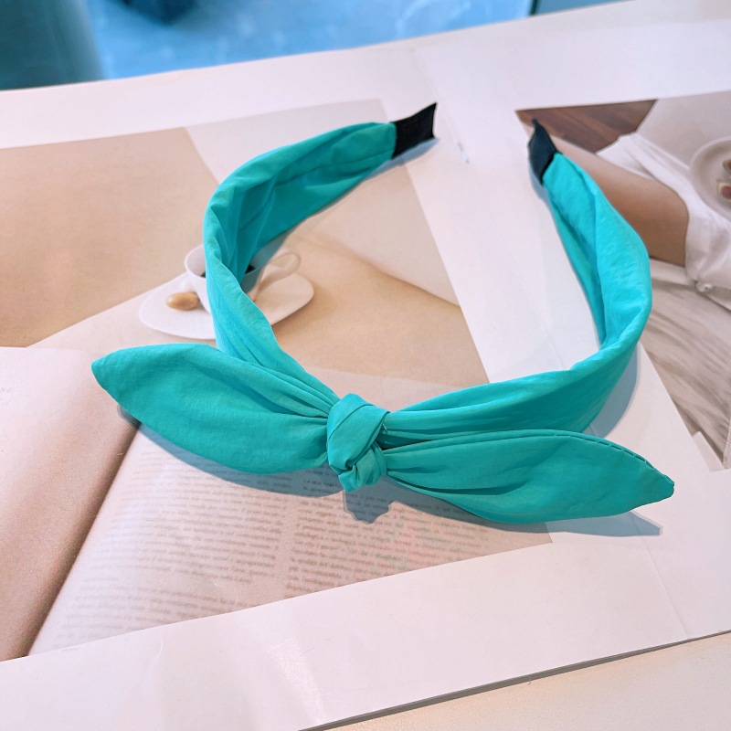 Fashion Candy Color Knotted Wide-brimmed Headband display picture 13