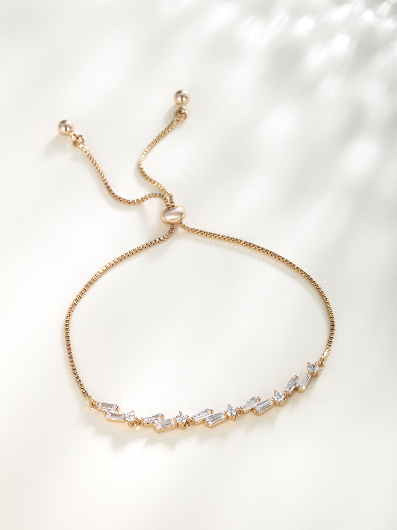 Xuping personalidad simple estirada caja joyas de brazalete de aleación ajustable de oro transfronterizo de 18 quilates mujeres