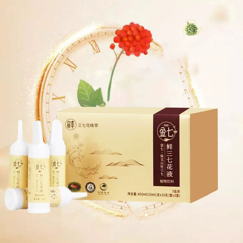 Jin Qixian Sanqi Flower Жидкий растительный напиток 450ml
