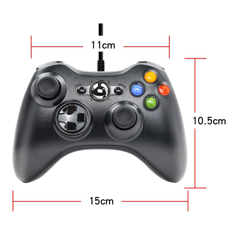 Совместимый с консолью Xbox 36 проводной контроллер для ПК с вибрацией, голый