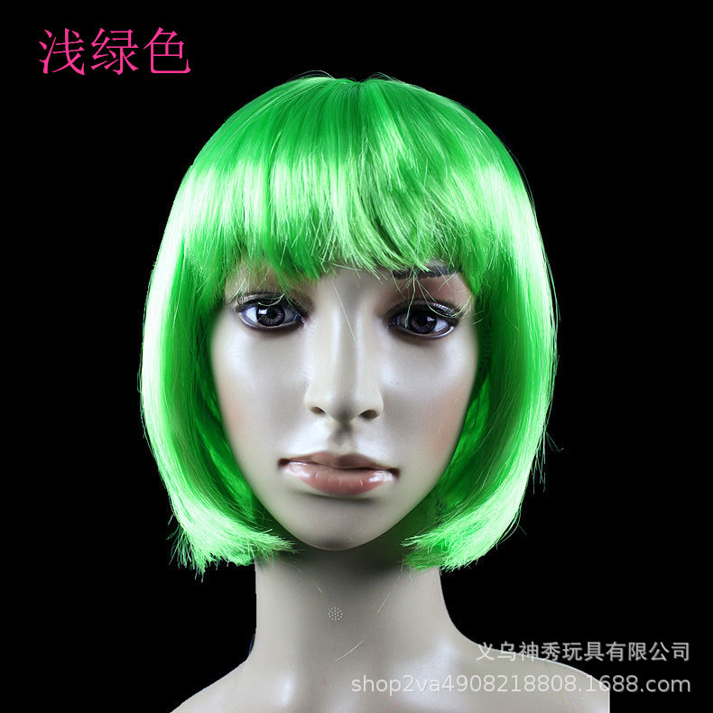 Fotografía de rendimiento apoyos de Halloween suministros de danza peluca conjunto de pelo estudiante pelo BOBO