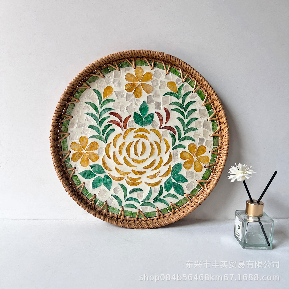 Juego de Cestas de Mimbre Natural Hechas a Mano para Almacenamiento en Escritorio, Sala de Estar, Frutas, Té y Aperitivos, Venta al por Mayor